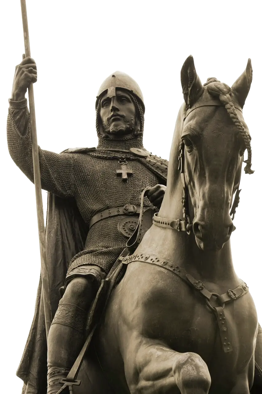 Jan Žižka z Trocnova u Národního památníku na Vítkově